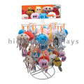 Simple Custom Logo Countertop 2-Tier Metal Wire Keychain Hanging Plush Toy Puppet Display Stand